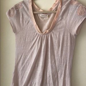 Anthropologie Cream/tan neutral color top